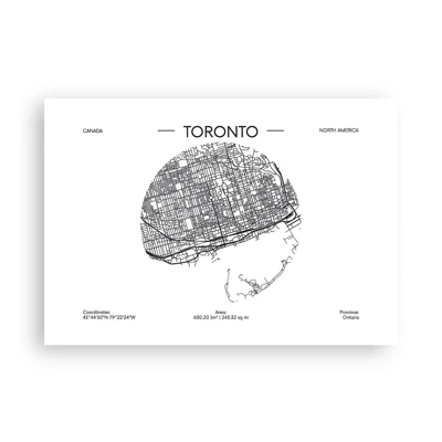 Plakat - Anatomi af Toronto - 100x70 cm