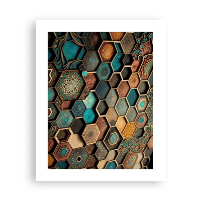 Plakat - Arabiske ornamenter - en variation - 40x50 cm