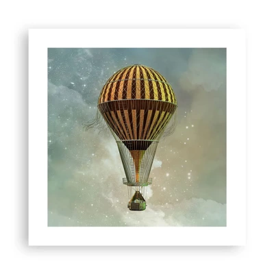 Plakat - Banebrydende flyvninger - 40x40 cm