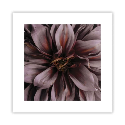 Plakat - Blomstret hjerte - 30x30 cm