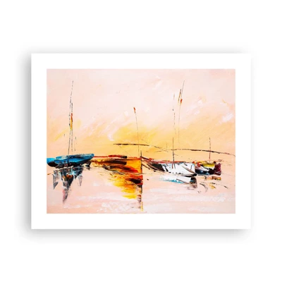 Plakat - En aften i havnen - 50x40 cm