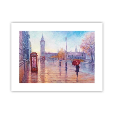 Plakat - En efterårsdag i London - 40x30 cm