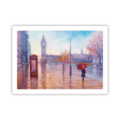 Plakat - En efterårsdag i London - 70x50 cm