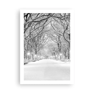 Plakat - Fire årstider - vinter - 50x70 cm