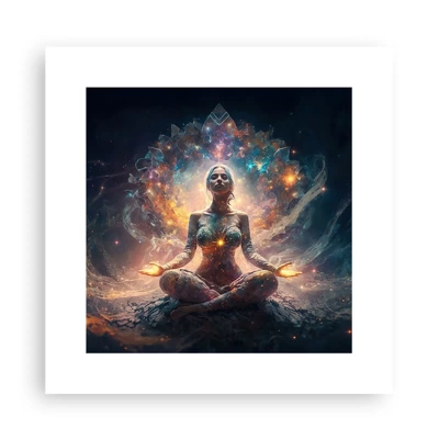 Plakat - Flow af god energi - 30x30 cm