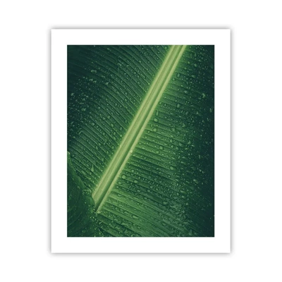 Plakat - Grøn struktur - 40x50 cm