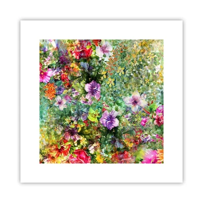 Plakat - Ind i blomsterne ved fortabelse - 30x30 cm