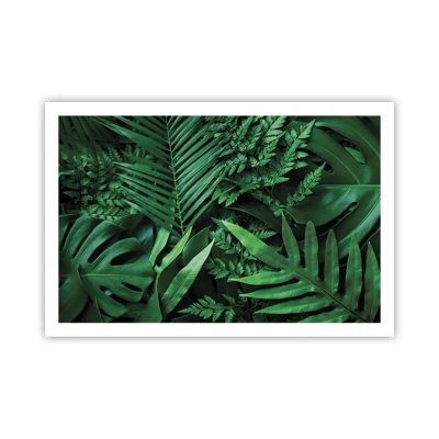 Plakat - Kranset i grønt - 91x61 cm
