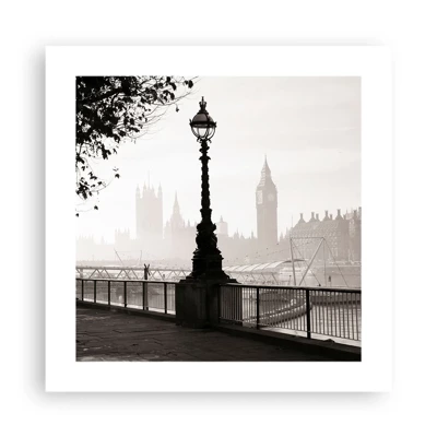 Plakat - London morgen - 40x40 cm