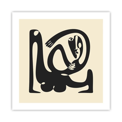 Plakat - Næsten Picasso - 50x50 cm