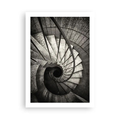 Plakat - Op ad trapperne, ned ad trapperne - 50x70 cm