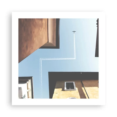 Plakat - Over den urbane labyrint - 50x50 cm
