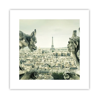 Plakat - Parisisk chat - 30x30 cm