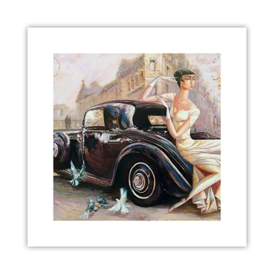 Plakat - Retro elegance - 30x30 cm