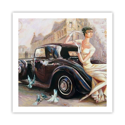 Plakat - Retro elegance - 60x60 cm