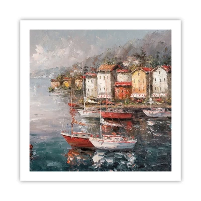 Plakat - Romantisk paradis - 60x60 cm