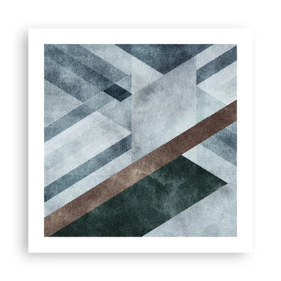 Plakat - Sofistikeret elegance i geometri - 50x50 cm