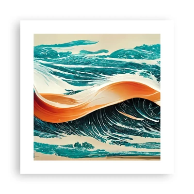 Plakat - Surferens drøm - 40x40 cm