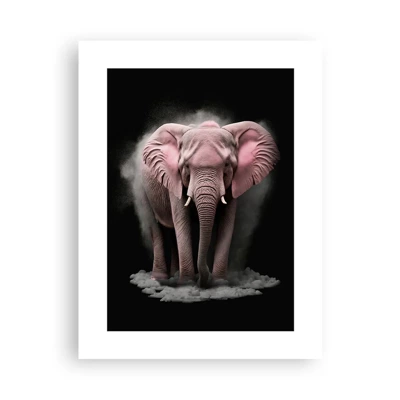 Plakat - Tænk ikke på en lyserød elefant! - 30x40 cm