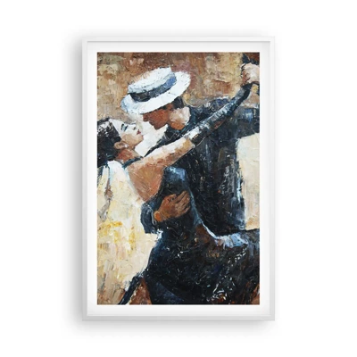 Plakat i hvid ramme - A la Rudolf Valentino - 61x91 cm