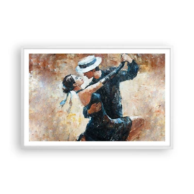 Plakat i hvid ramme - A la Rudolf Valentino - 91x61 cm