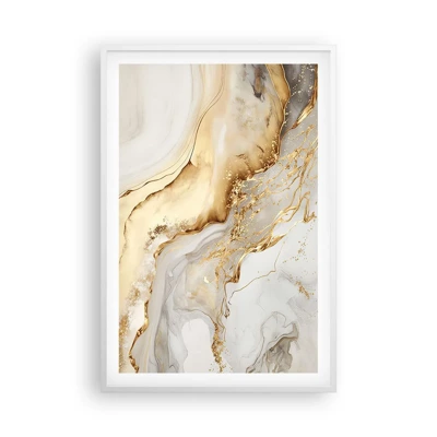 Plakat i hvid ramme - Abstraktion: skønhed og godhed - 61x91 cm