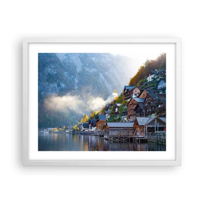 Plakat i hvid ramme - Alpine climes - 50x40 cm