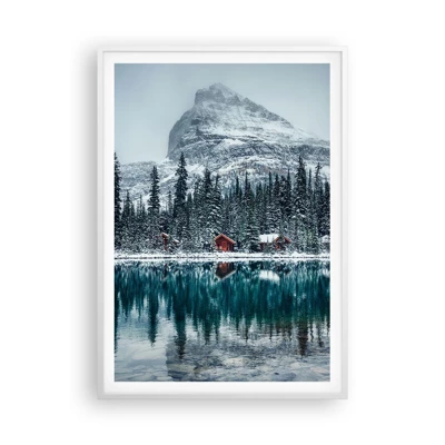 Plakat i hvid ramme - En canadisk retræte - 70x100 cm