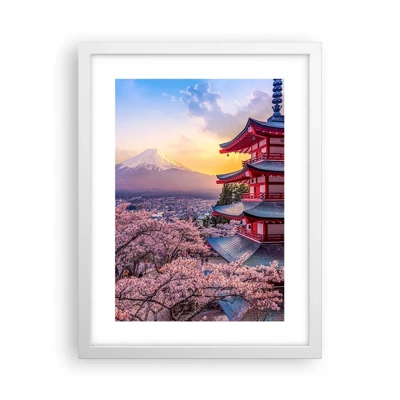 Plakat i hvid ramme - Essensen af ​​den japanske ånd - 30x40 cm