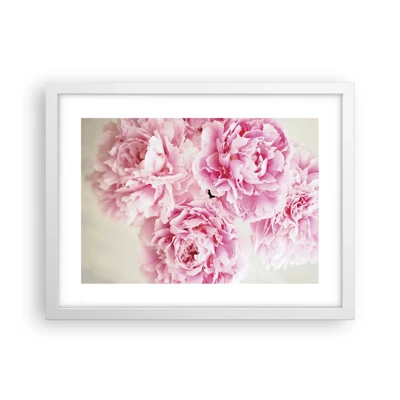 Plakat i hvid ramme - I lyserød glamour - 40x30 cm
