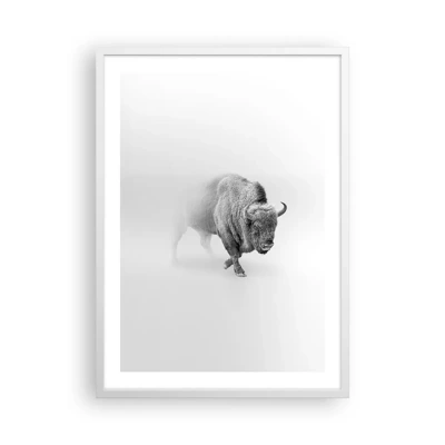 Plakat i hvid ramme - Kongen af prærien - 50x70 cm