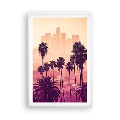 Plakat i hvid ramme - Landskab i Californien - 61x91 cm