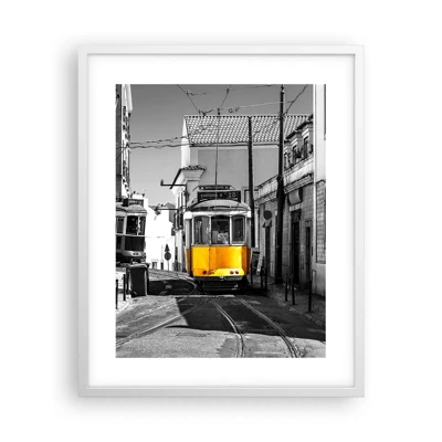 Plakat i hvid ramme - Lissabons ånd - 40x50 cm