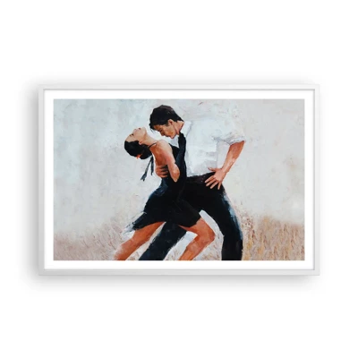 Plakat i hvid ramme - Mine drømmes tango - 91x61 cm