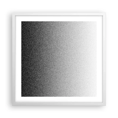 Plakat i hvid ramme - På vej mod lyset - 50x50 cm