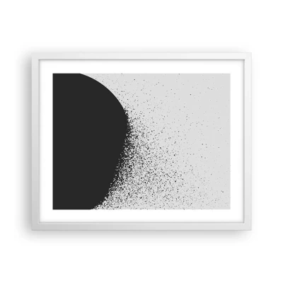 Plakat i hvid ramme - Partikelbevægelse - 50x40 cm