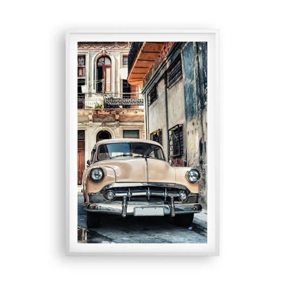 Plakat i hvid ramme - Siesta i Havana - 61x91 cm
