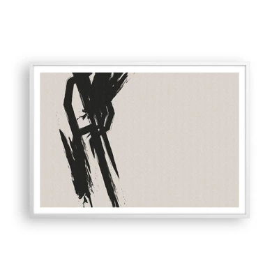 Plakat i hvid ramme - Ustoppeligt momentum - 100x70 cm