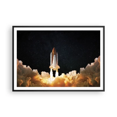 Plakat i sort ramme - Ad astra! - 100x70 cm