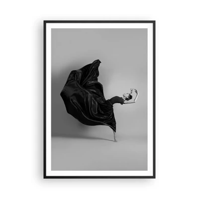 Plakat i sort ramme - Bevinget af musik - 70x100 cm