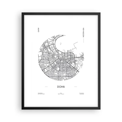 Plakat i sort ramme - Dohas anatomi - 40x50 cm