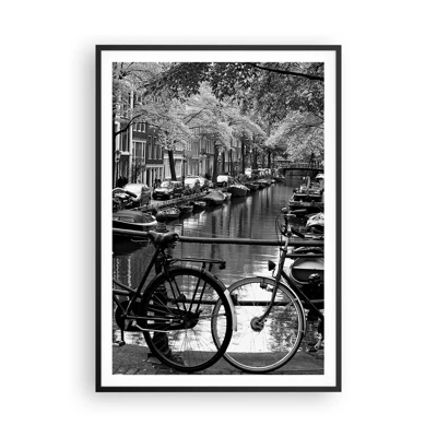 Plakat i sort ramme - En meget hollandsk udsigt - 70x100 cm