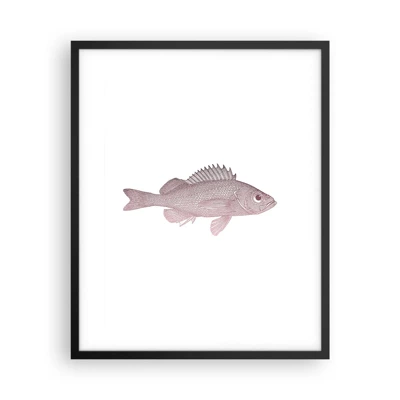 Plakat i sort ramme - Fisk med store øjne - 40x50 cm