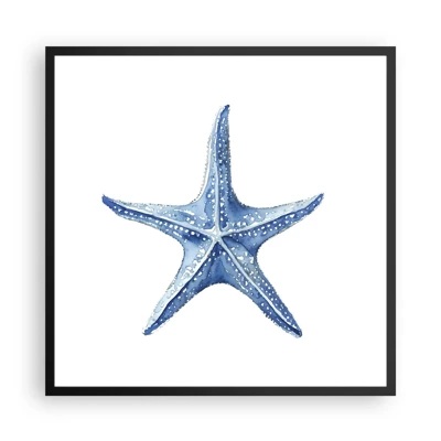 Plakat i sort ramme - Havets stjerne - 60x60 cm