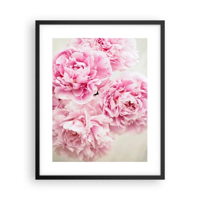 Plakat i sort ramme - I lyserød glamour - 40x50 cm
