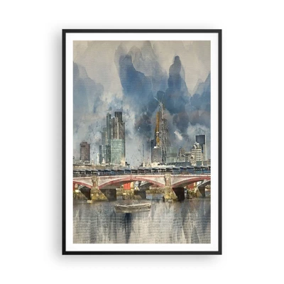 Plakat i sort ramme - London i al sin pragt - 70x100 cm