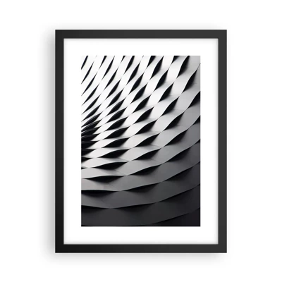 Plakat i sort ramme - På bølgernes overflade - 30x40 cm