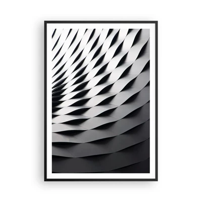 Plakat i sort ramme - På bølgernes overflade - 70x100 cm