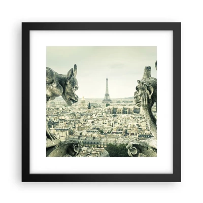 Plakat i sort ramme - Parisisk chat - 30x30 cm