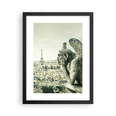 Plakat i sort ramme - Parisisk chat - 30x40 cm